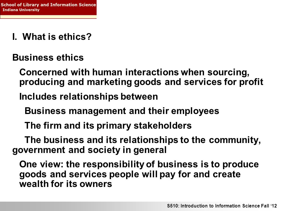 Ethical Relationships in Business